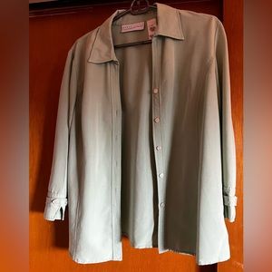 Mint Button-up Collared Shirt